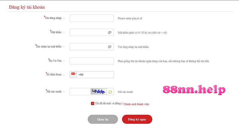Đăng ký 88nn - hướng khuyến mãi lớn tại nhà cái uy tín 88nn